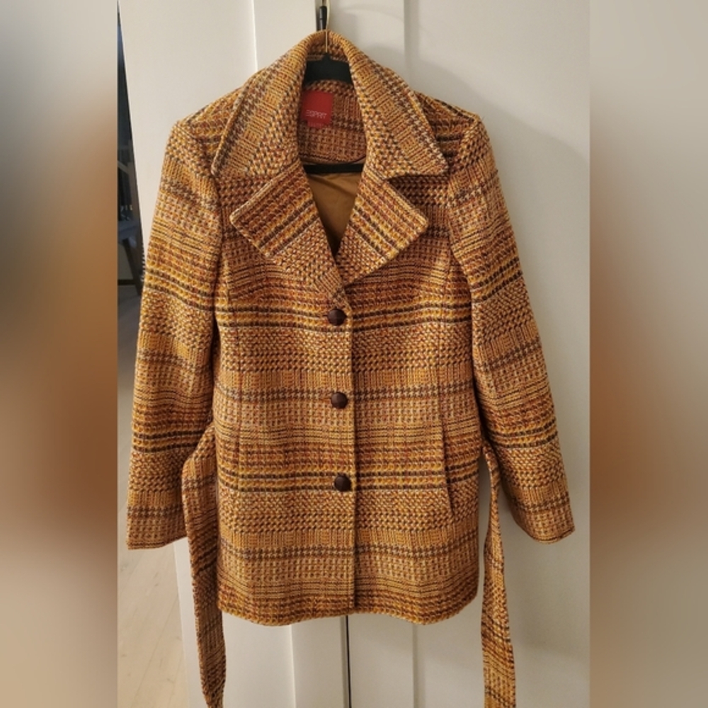 Vintage Esprit- Gorgeous Pumpkin 🎃 spice coat sz.Large